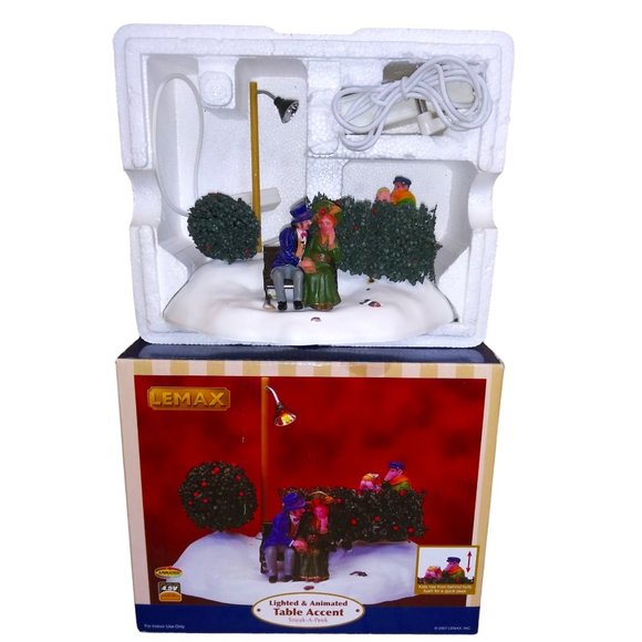 LEMAX Sneak A Peek Animated Village Collection Boxed Christmas Decor Set 2007 - Picture 1 of 15